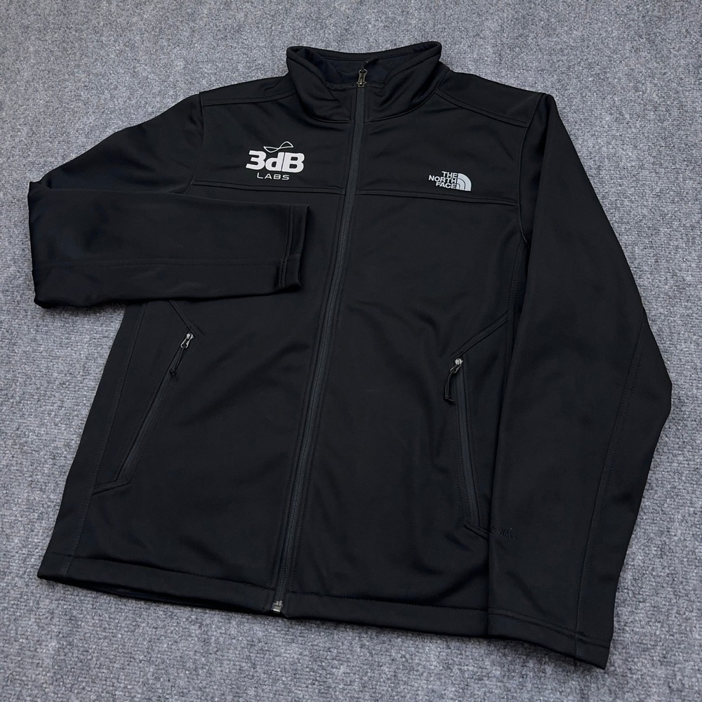 The North Face Ridgeline Softshell Jacket Men Large Black Full Zip 3dB Labs Logo